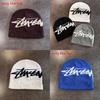 Cappello in Maglia a Tinta Unita con Lettere, Neutro, Caldo, per Adolescenti, Casual e Calore Stagionale