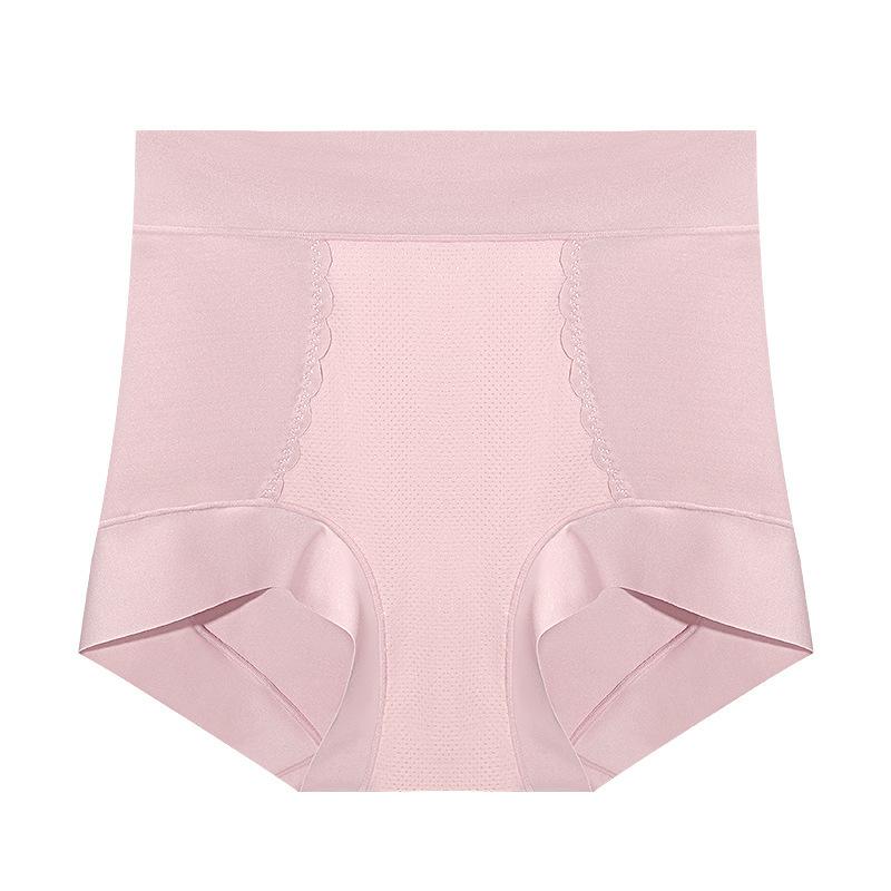 Large Size Female Spring and Autumn High Waist Abdominal Breathable Body Antibacterial Crotch Comfortable Hip Briefs