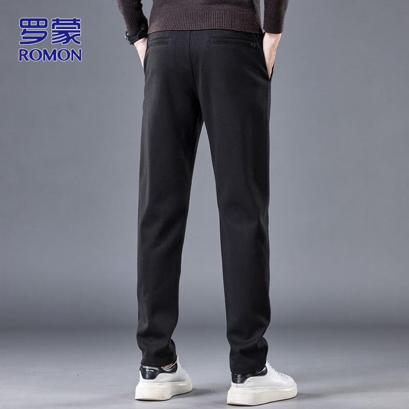ROMON Men's Straight-Leg Business Casual Pants