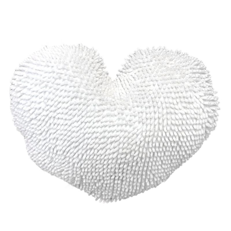 

Мягкая подушка-сердце, идеально подходит для релаксации. Изготовлена из полиэстера с наполнителем из ПП-хлопка. Для гостиной или спальни белый