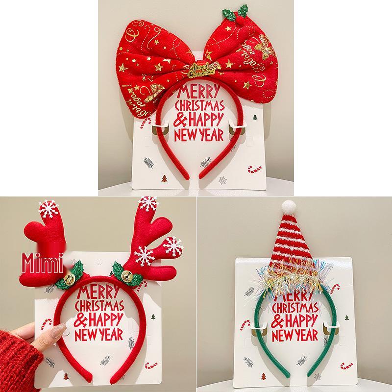 Mori Style Reindeer Antler Headband: Cute Christmas Hair Clip for Women & Kids
