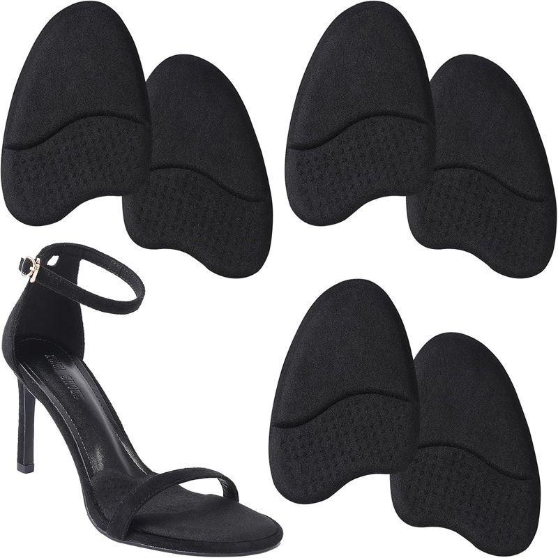Metatarsal Pads for Women Anti Sliding Shoes Forefoot Pads Women Ball of Foot Cushion Shoe Pads High Heel Cushion Inserts 3Pair