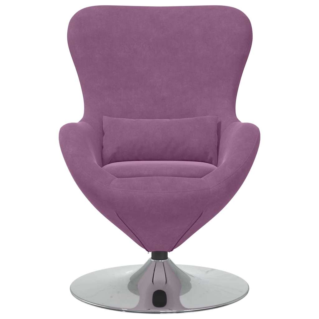 Egg Chair Purple Velvet