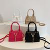 New Casual Personalized Portable Small Square Bag Fashionable Simple Retro Fashion Trend Shoulder Messenger Bag