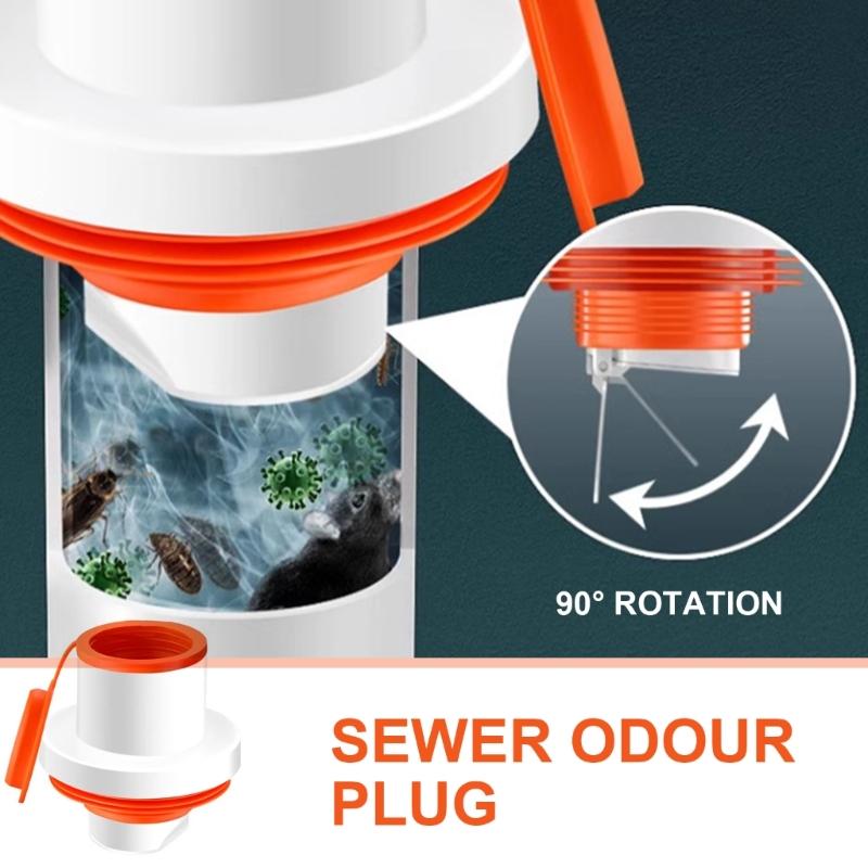 Versatile ABS Drain Cover Blocks Drain Plugs Practical Drain Stop Unpleasant Smells for Home & Commercial Use