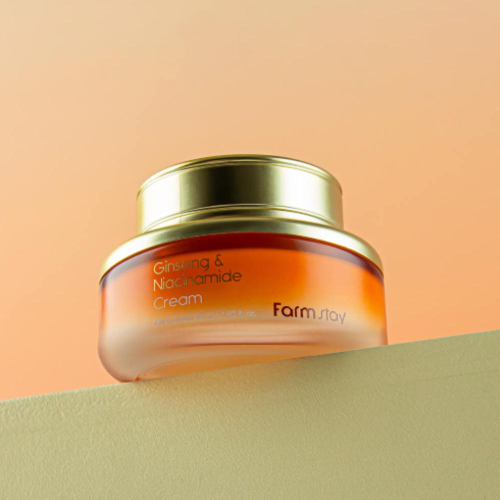 

Farmstay Крем с женьшенем и ниацинамидом 55мл – Увлажняющий и осветляющий увлажнитель