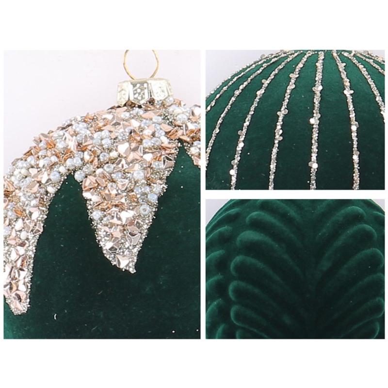 Holiday Display Baubles, 16 Count, 7.5 Cm Textured Tree Set with Light-Catching Finish for Window, Shelf, and Party Use