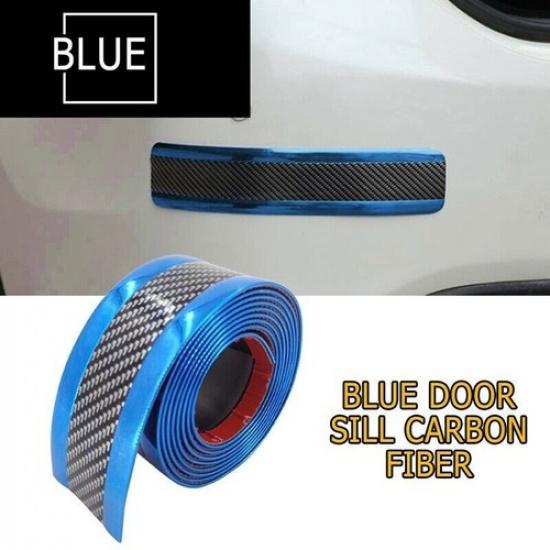Carbon Fiber Car Door Sill Scuff Cover Plate Protector Sticker Auto Accessories