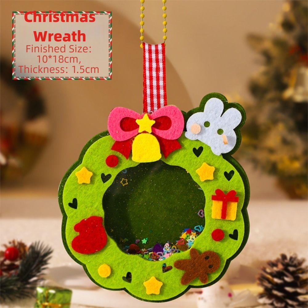 Handmade Craft Handmade DIY Pendant Cartoon Christmas Tree DIY  Kindergarten Activity