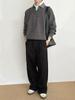 Herren Retro V-Ausschnitt Strickware: Winter-Oberbekleidung im Old Money Stil mit Revers