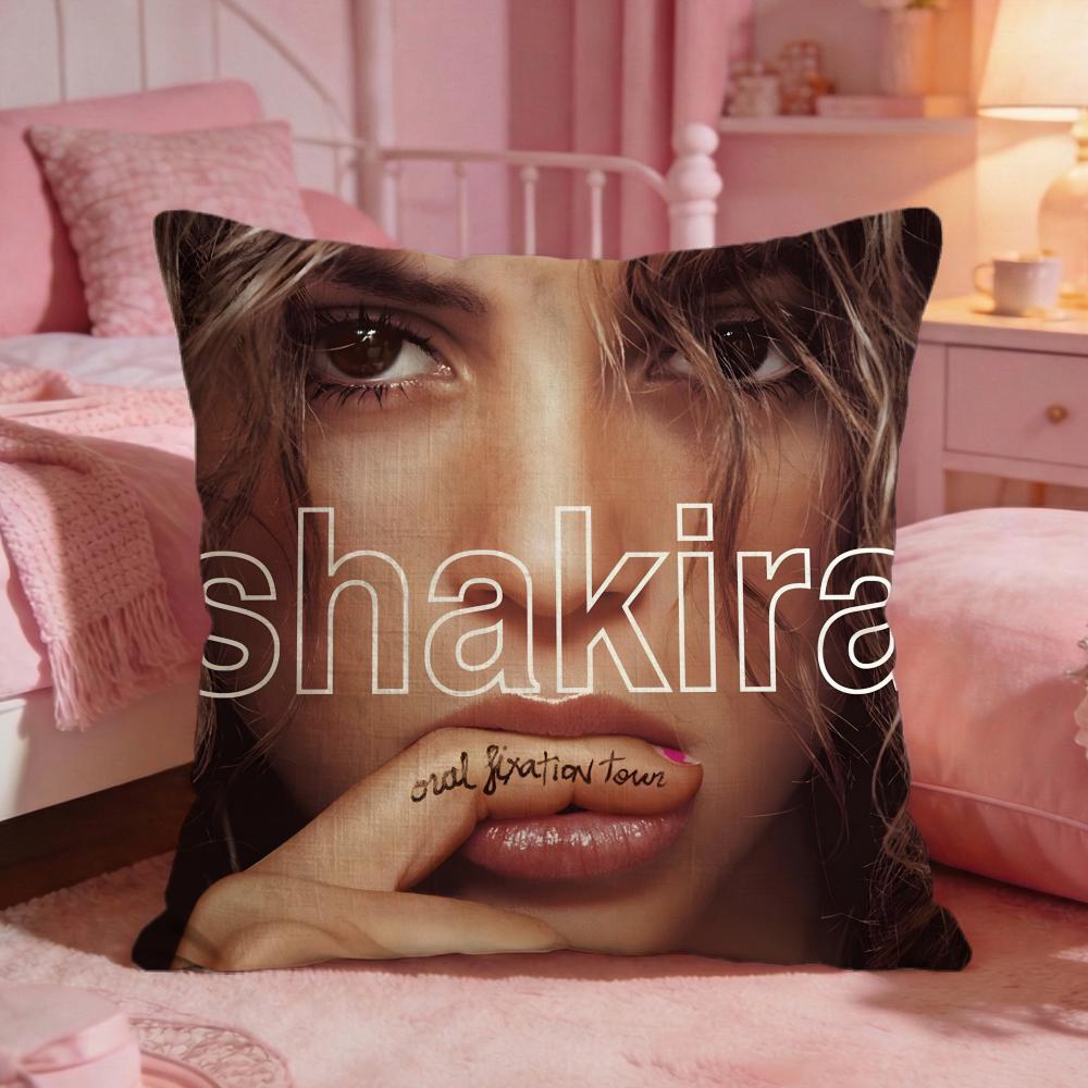 SShakiras Hot Singer Cushion Cover Premium Comfort Reversible Pillow Cove Two In One Design For Any Room  Car Interior