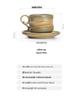 Retro Ceramic Coffee Cup & Saucer Set with Kiln-Change Design for Afternoon Tea