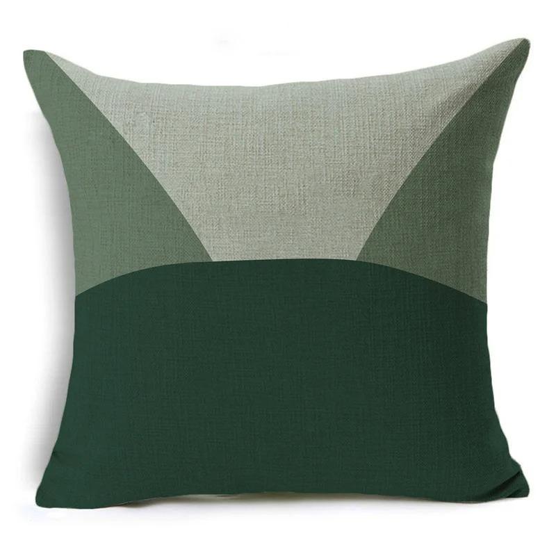 Green Pattern Decorative Cushion Cover Floral Pillow Cover for Car Sofa Decorative Pillow Cover Home Pillow