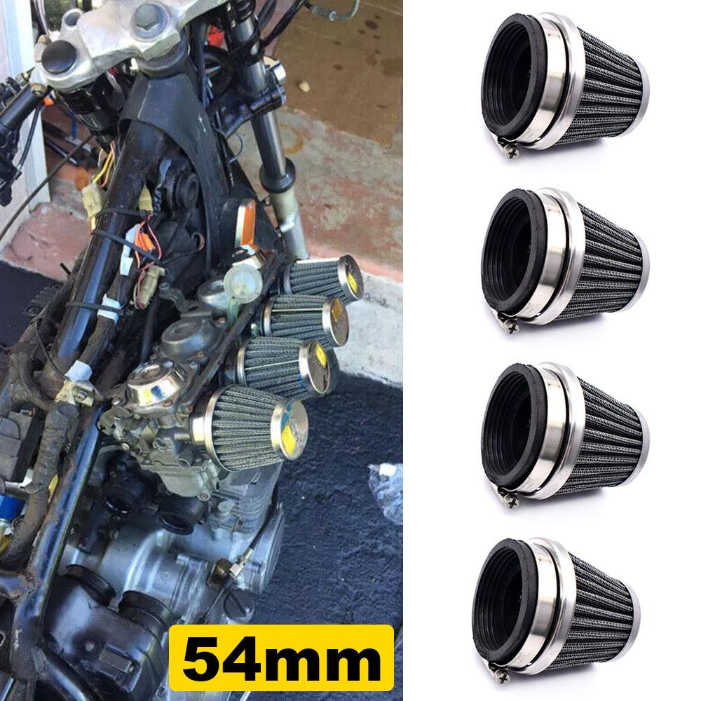 4pcs 54mm Mushroom Head Motorcycle Carburetor Air Filter Cleaner Intake for Kawasaki Motorcycle Nighthawk CB750 for Yamaha