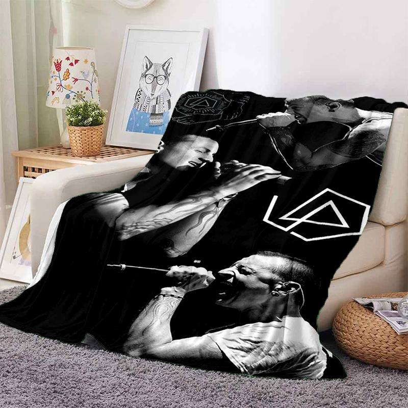 HOT L-Linkin Park Rock Band Classic Soft Plush Blanket,Flannel Throw Blanket for Living Room Bedroom Picnic Bed Sofa Cover