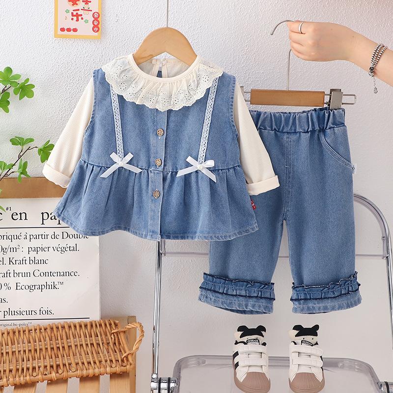 Kids Casual Long-Sleeve Set, Comfortable Daily Wear Outfits