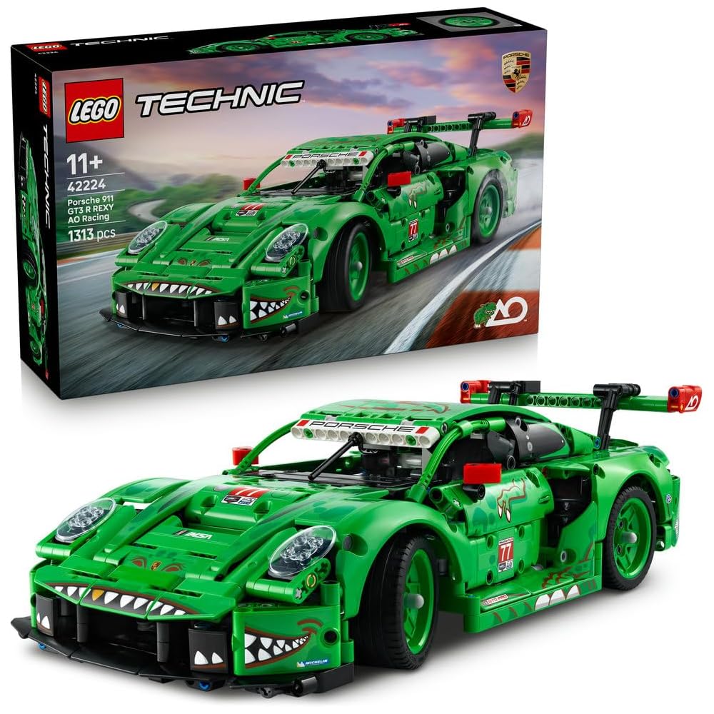

LEGO Technic Porsche 911 GT3 R Racing Car Building Set for Kids 11-13 Years 42224