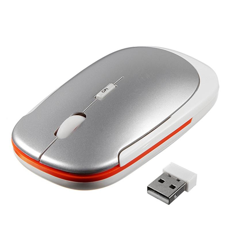Portable 2.4GHz Wireless Mouse + USB Receiver 1600DPI 10m Gaming Mouse for Macbook Laptop PC