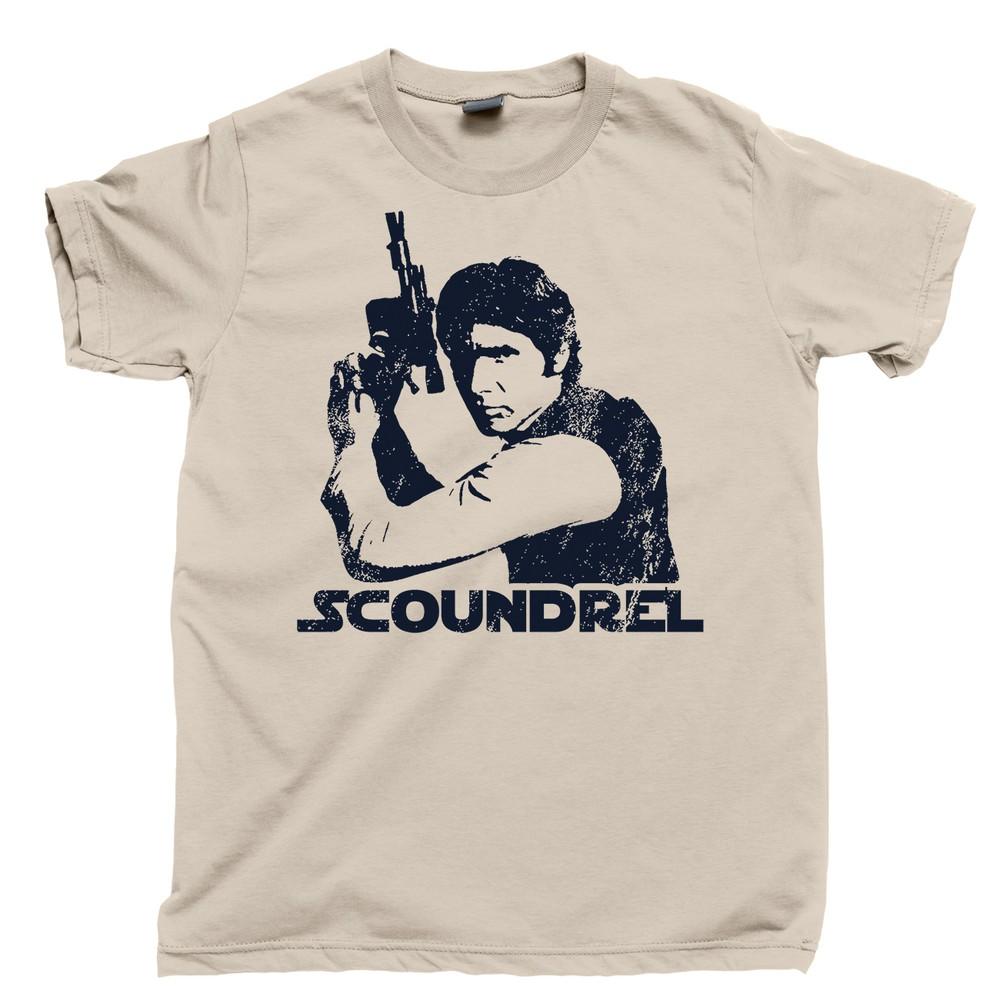 

HAN SOLO SCOUNDREL T Shirt Star Wars Last Jedi Millennium Falcon Poster Tee Gift 3XL