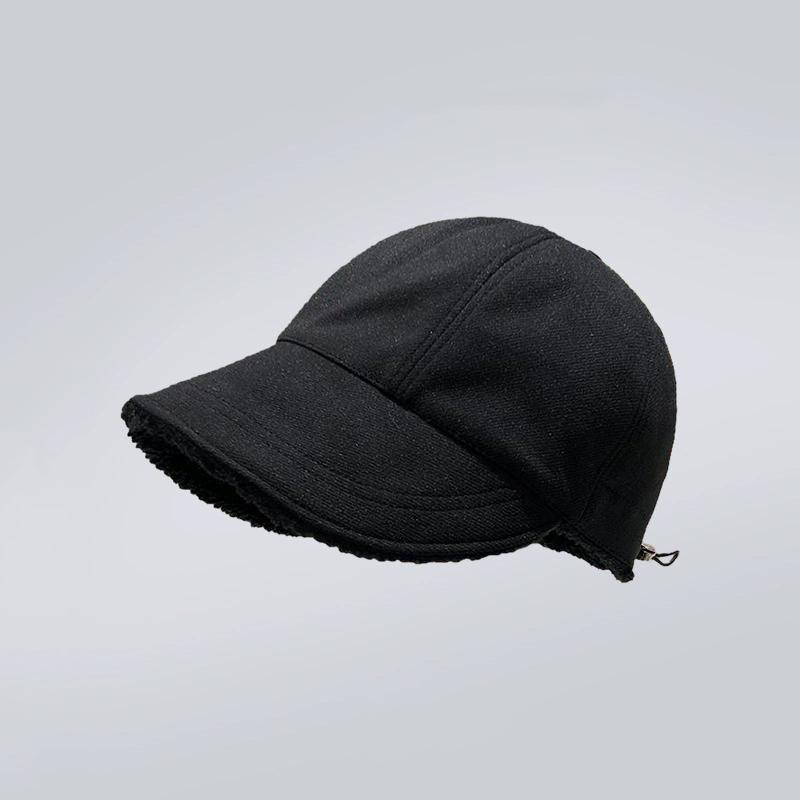 WTEMPO Wide Brim Solid Color Elegant Plush Hats Women's Autumn Winter Retro Hats Festive Party Formal Hats Baseball Caps