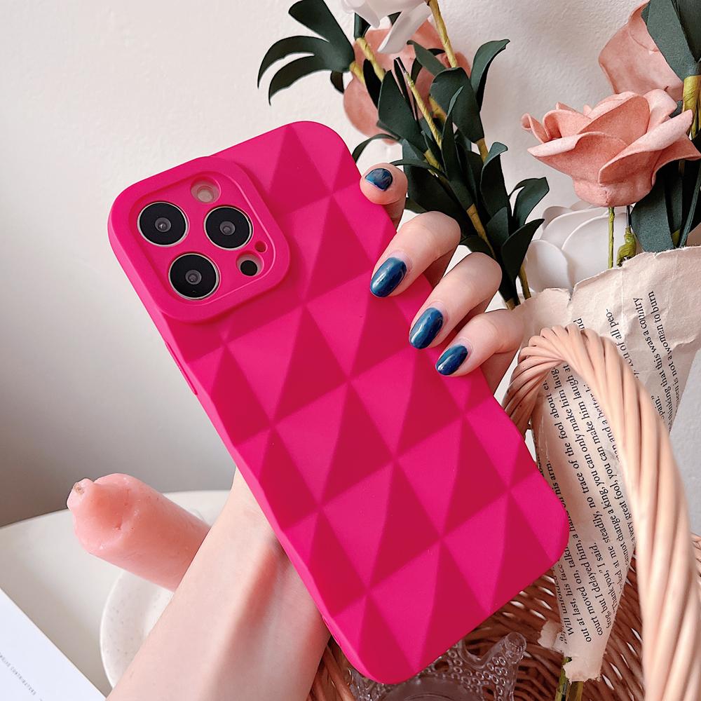 New Diamond Soft Silicone Phone Case For Iphone 13 12 11 Pro Max Plain Back Cover For Iphone 11 12 13 Fashion Chic Cases