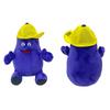 Grimace Shake Yellow Hat Plush Toy Cartoon Animal Design 18cm Height Customizable