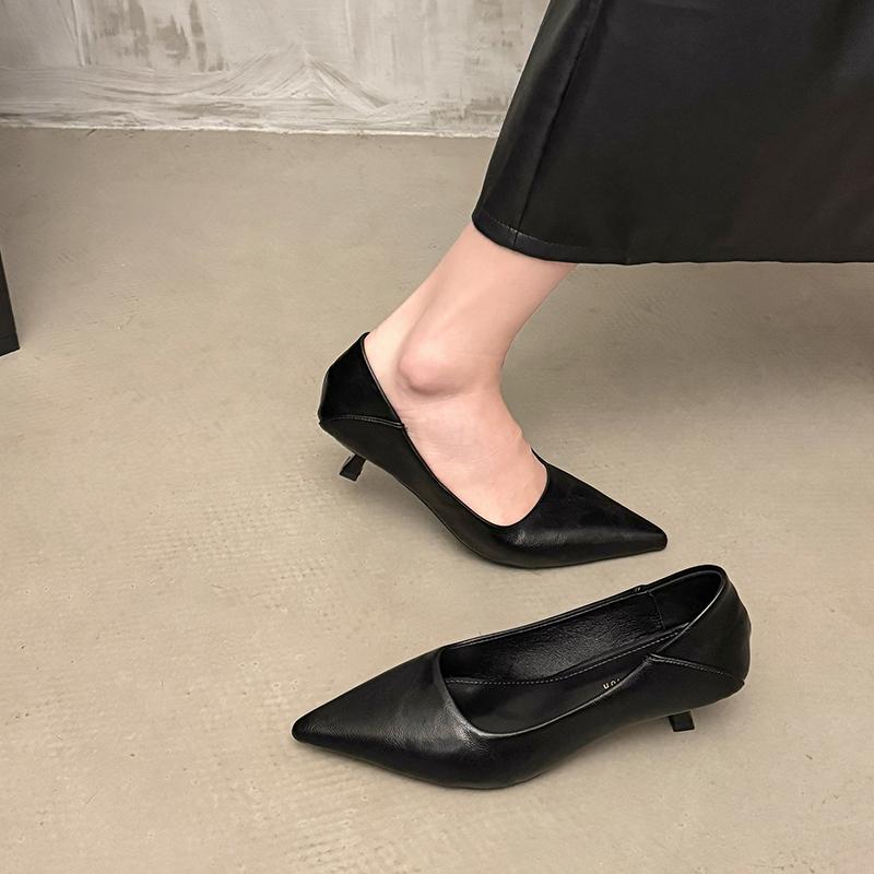 Fashion New Luxury Pumps Shoes for Women Heeled Woman Medium Heel Stiletto Heels High Sandal Party Office Elegant Brown Small Heel Sexy
