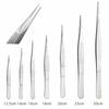 Stainless Steel 430/304 Anti-iodine Medical Tweezers Long Straight Forceps 12.5cm-30cm Straight Head Elbow Thicken Medical Tools