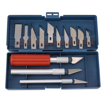 Set di 13 scalpelli da intaglio in acciaio, impugnatura manuale, intaglio del legno, coltello da intaglio, strumenti di intaglio portatili