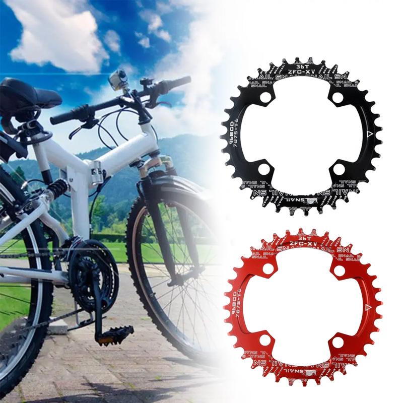 SNAIL 96bcd chainring mtb Mtb single chainring 32T/34T/36T Bicycle chain ring crown 32 teeth mtb Round Narrow Wide bike parts
