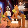 Waterproof Inflatable Horse Riding Costume Creative Party Cosplay Outfit Role-playing Props
