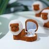 Lion Animal Flocked Jewelry Box Crocodile Koala Necklace Organizer Storage Puppy Ring Box  Propose