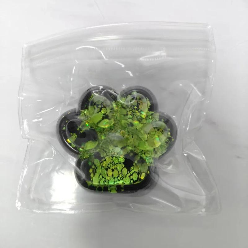 Aurora Starry Cat Paw Large Squeeze Toy - Stress Relief Transparent Decompression Toy.