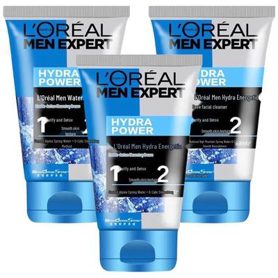 L'Oréal Men's HydraPower Cleanser 3-Pack