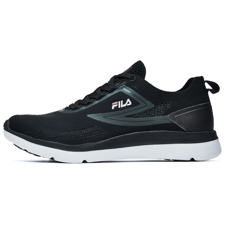FILA Athletics Fabric Low-Top Marathon Running Shoes Women sneaker Black A12W022107FRA