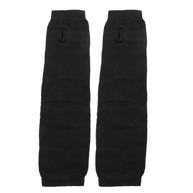Long Half Finger Gloves Knitted Arm Sleeves Summer Sun Protection Soft Knitting Arm Warm Cuff Glove Unisex