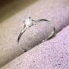 Minimalist Brilliant Cubic Zirconia 925 Sterling Silver Wedding Rings for Women Simple and Elegant Engagement Rings Jewelry
