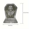 4 Pcs Realistic Halloween Tombstone Decorations Are Used for Haunted Houses Courtyards and Outdoor Halloween Parties.