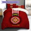 Girona FC Football Club  Pattern Bedding Quilt Set  Home Decoration  Gift (1 * duvet cover + 2 * pillowcase  without core)