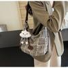 Ielgy Ladies High-End Feeling Autumn Winter Canvas One-Shoulder Large-Capacity Tote Bag