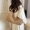 Summer Casual Straw Solid Color Large Capacity Youth Shoulder Bag for Women  Popularity Beach Vacati Crossbody Bags