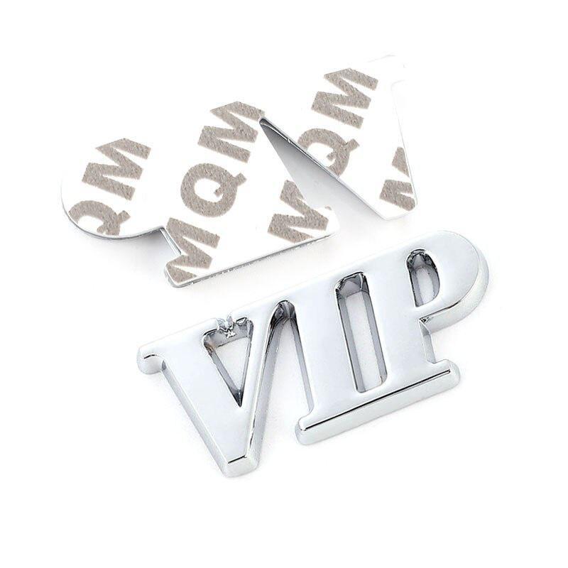 3D Metal VIP Logo Car Sticker Emblem Badge Decals