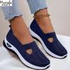 Chaussures d'été pour femmes Respirantes à semelle souple Chaussures pour femmes à enfiler en tissu grande taille 35-43 chaussures pas chères liquidation