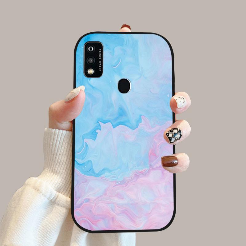 For ZTE Blade A51 Case A52 A53 Color Painted Soft Silicone Phone Cover Cases For ZTE Blade A31 Fashion Protective Fundas Coque