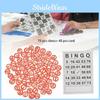 Zestaw Rozrywkowy Bingo 40+75 Dla Dzieci Z 40 Kartami Bingo I 75 Żetonami