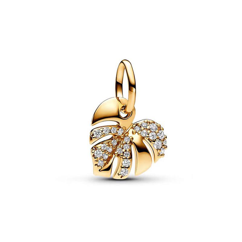 Firefly Rose Gold Pendant Charm Bead Fits Bracelets Bangle Necklace For Women Luxury DIY Jewelry Daily Party Festival Gift