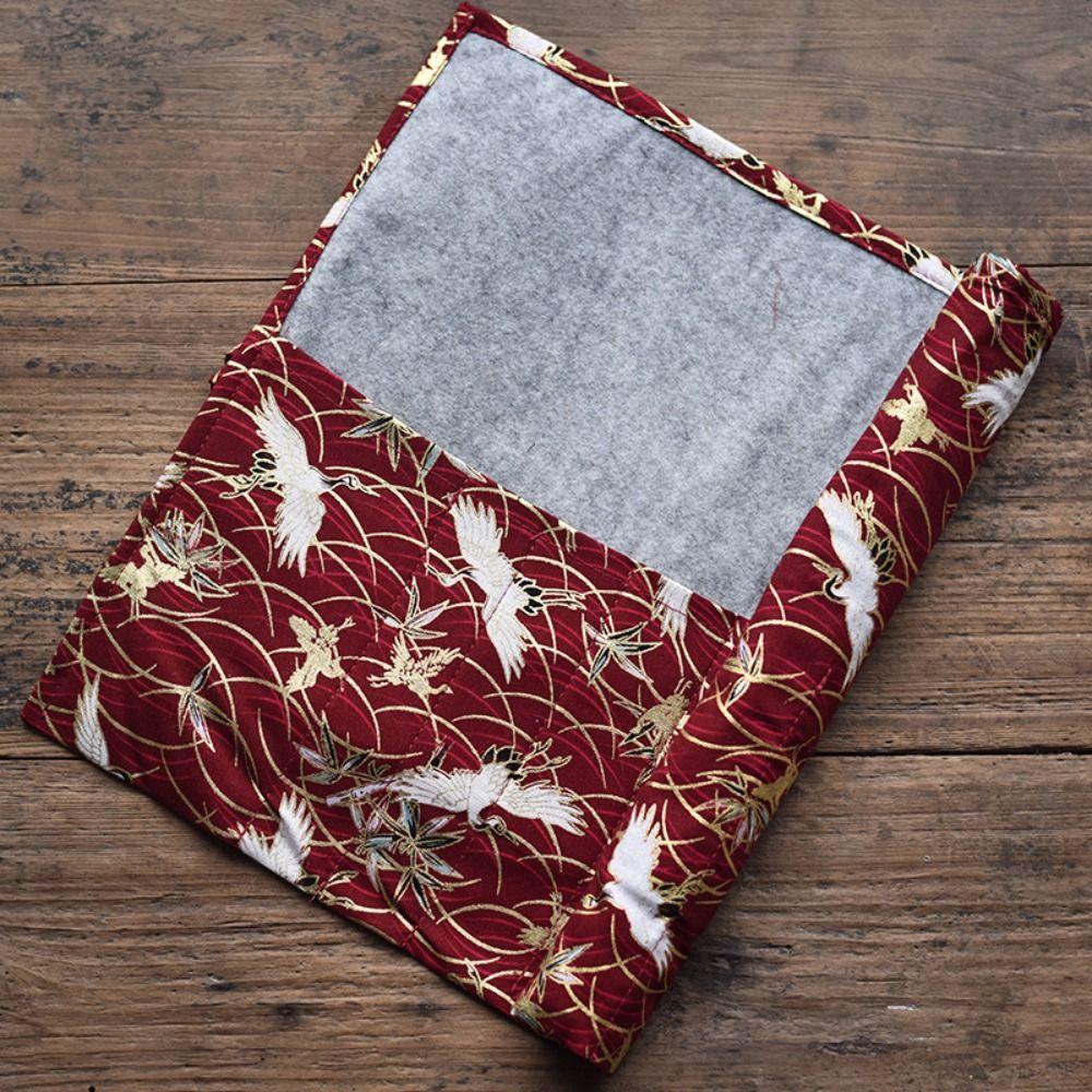 Kinesisk stil Rullpenna Gardiner Rullgardin Sminkborste Omslag Kreativ Pennpåse Flickor