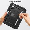 For iPad mini (2024)/(2021) Case Kickstand PC TPE Tablet Cover with Hand Strap
