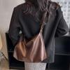 Women's Black Large Capacity Shoulder/Crossbody Bag - Autumn/Winter 2022 Fashion, Casual Versatile Tote for Commute