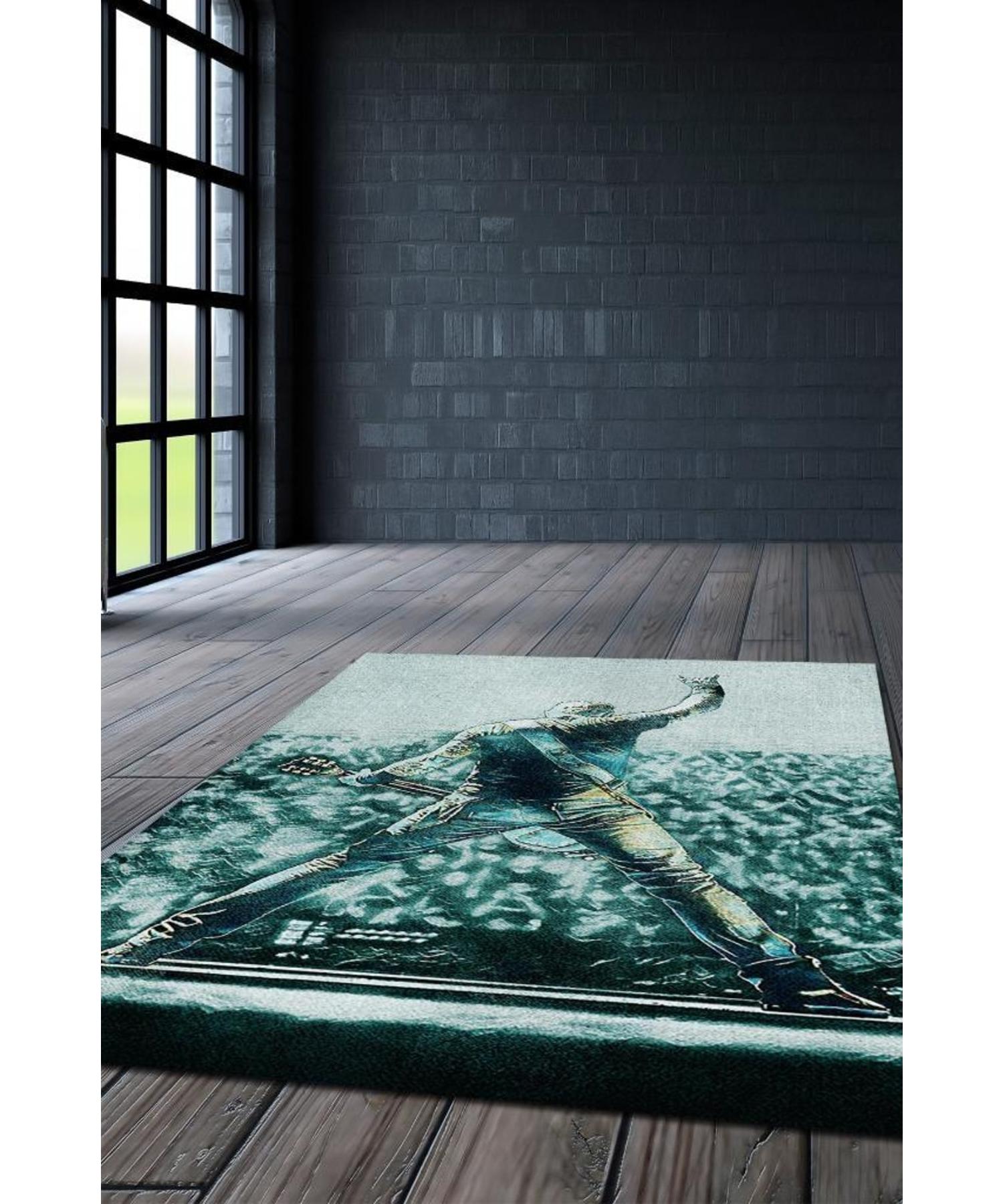 

Metallica Woven Based Washable Non-Slip Decorative Carpet